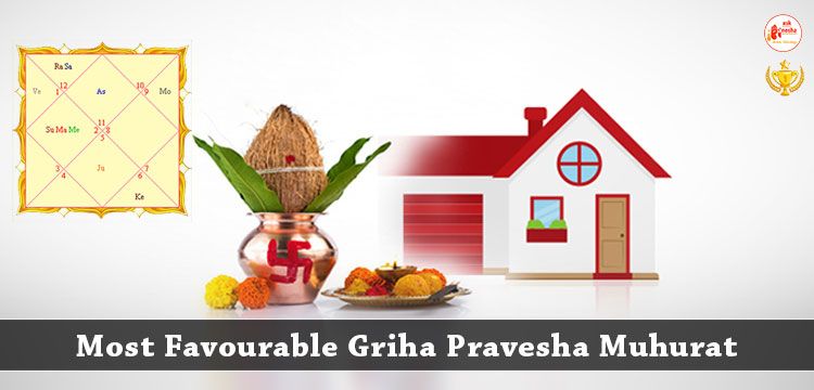 The most Favourable Griha Pravesha Muhurat is as per your Kundali or Chart 