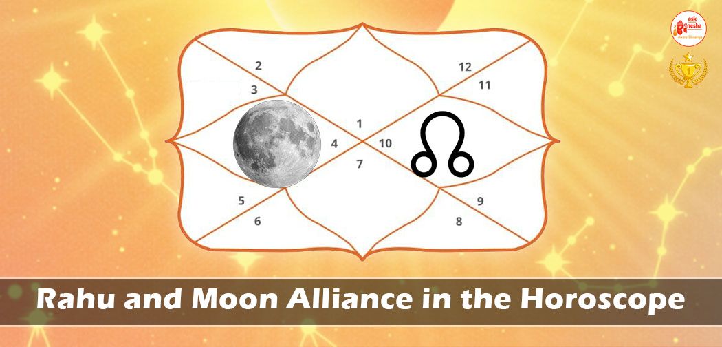 Rahu and Moon alliance in the horoscope